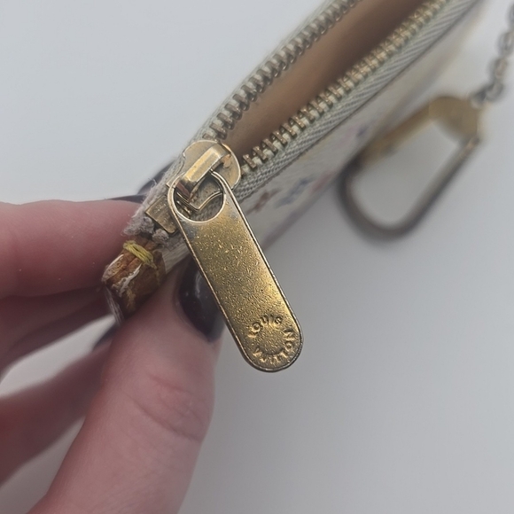 Louis Vuitton Multicolor Mono Pochette Cles Wallet Coin Purse (VERY GOOD)COA✨️ - Picture 4 of 12